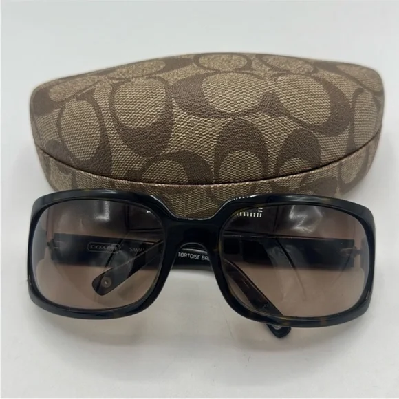 Coach Samantha S425 Tortoise Sunglasses - Picture 1 of 9